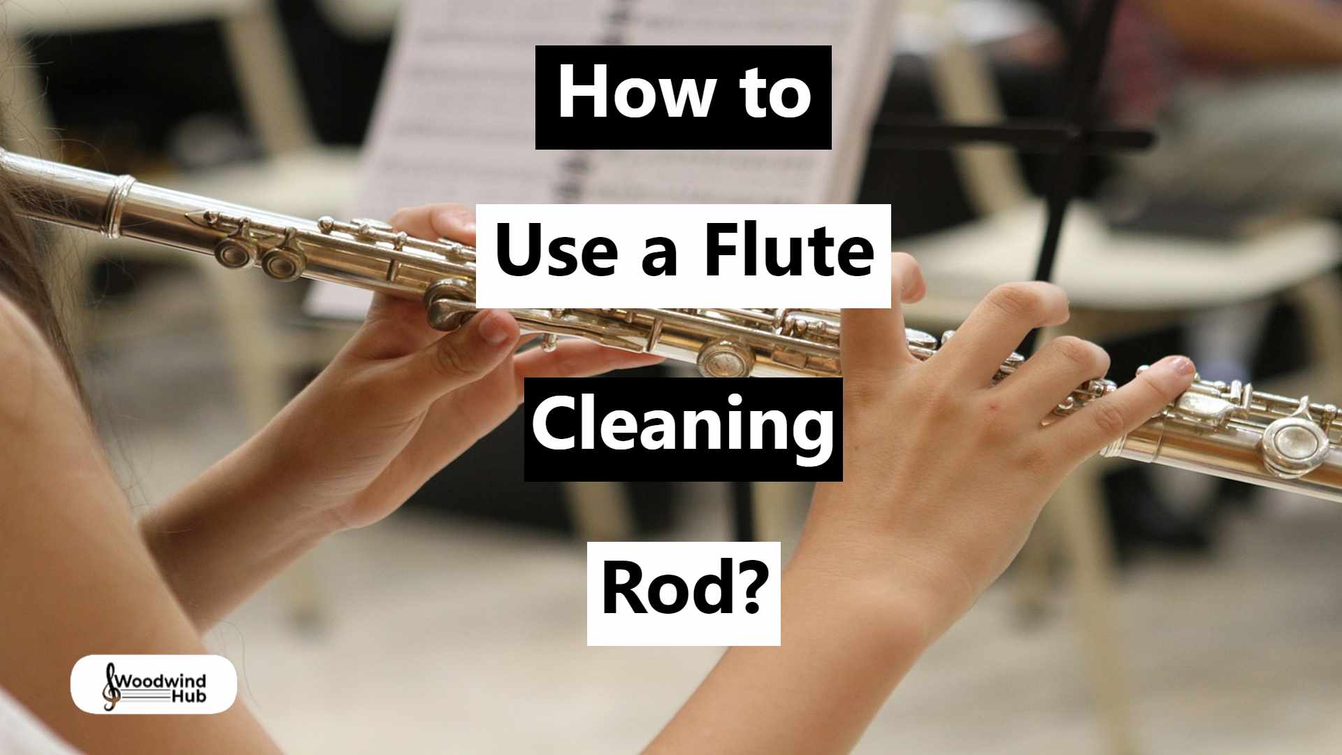 Flute Cleaning Rod and Cloth Flute Accessories Woodwind Flute